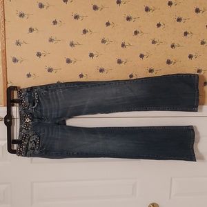 Miss Me low rise boot cut jeans womens size 26